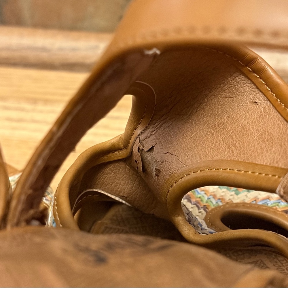Lucky Brand Riedel 2 Shoes Multicolor Platform Cork Wedge - Picture 7 of 9